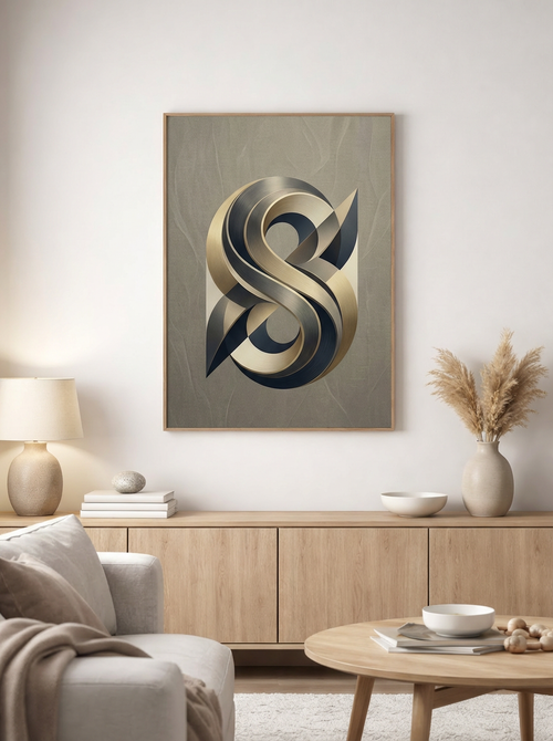 AI Canvas 50x70 cm - logotyp: Brandwear